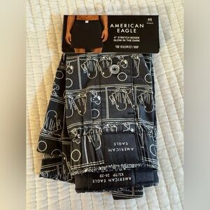 American Eagle Peanuts Snoopy 4” Stretch Glow In the Dark XS Boxer Shorts NWT!